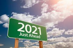 2021 Just Ahead sign